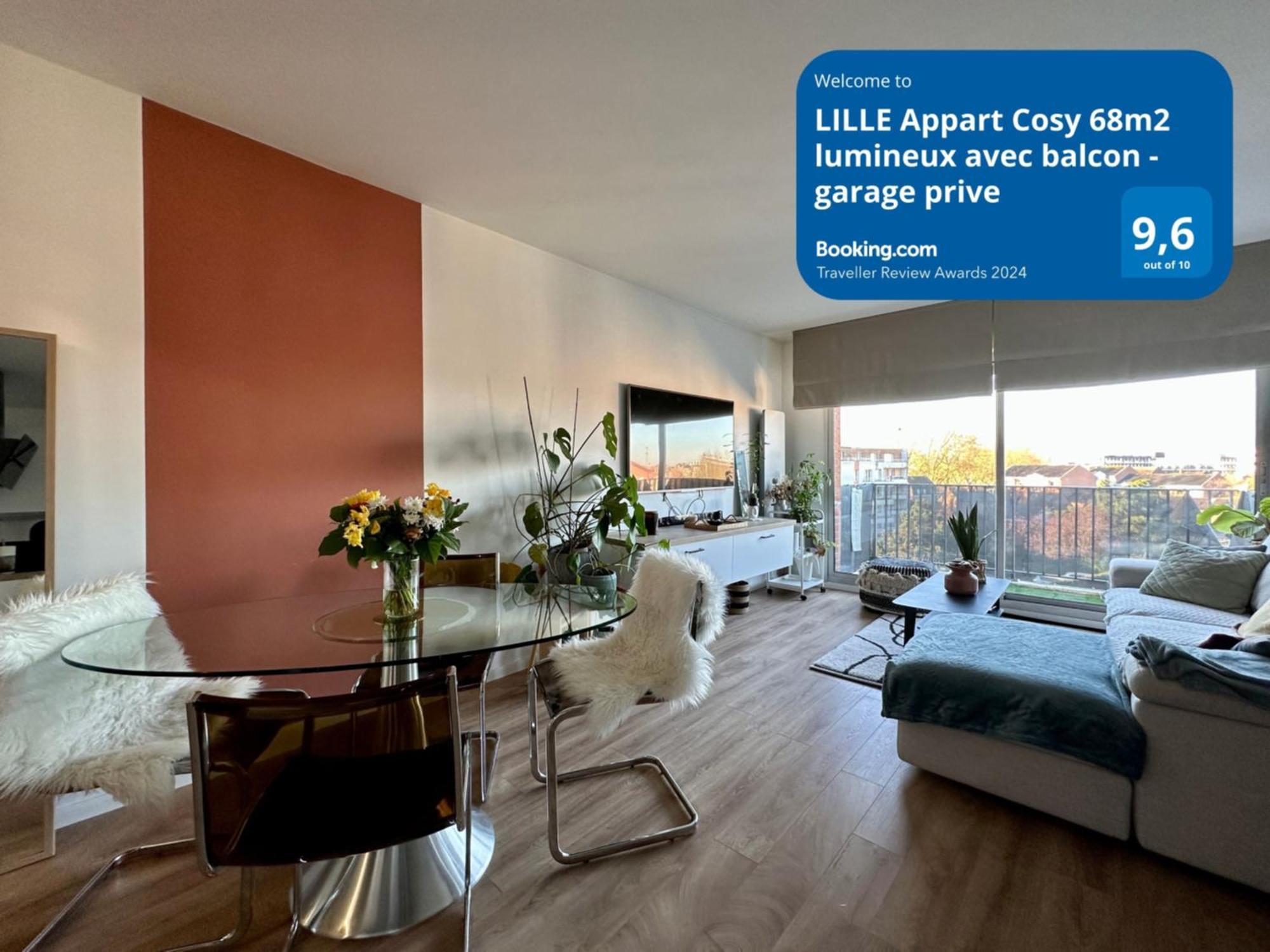 Lille Appart Cosy 68M2 Lumineux Avec Balcon - Garage Prive 외부 사진