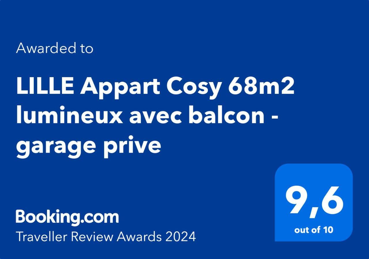 Lille Appart Cosy 68M2 Lumineux Avec Balcon - Garage Prive 외부 사진
